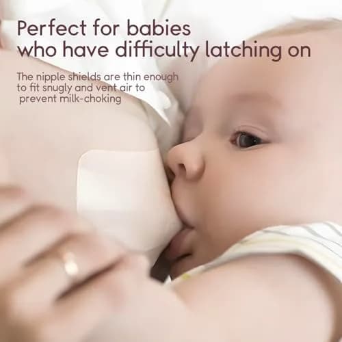 Luxemum Nipple Shields for Breastfeeding Newborn Baby | 4 Count, 20mm Diameter thumbnail 6