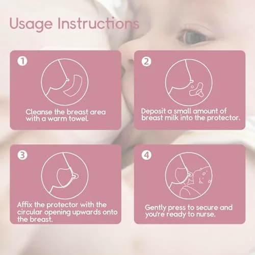 Luxemum Nipple Shields for Breastfeeding Newborn Baby | 4 Count, 20mm Diameter thumbnail 8