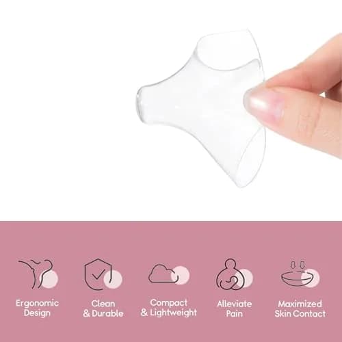 Luxemum Nipple Shields for Breastfeeding Newborn Baby | 4 Count, 20mm Diameter thumbnail 2