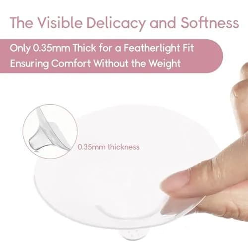 Luxemum Nipple Shields for Breastfeeding Newborn Baby | 4 Count, 20mm Diameter thumbnail 3