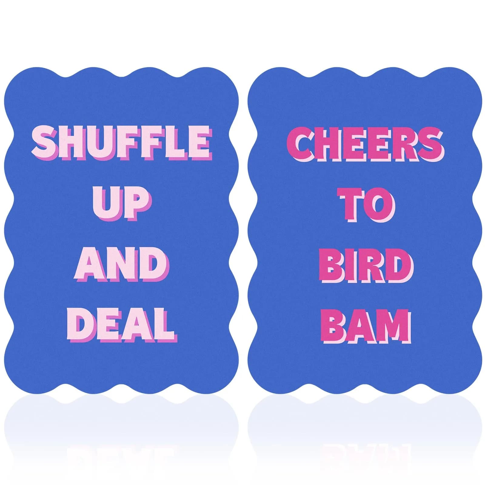 Soulchen Blue Mahjong Tile Mixer Shufflers 2-Piece Set | Practical Mahjong Accessories — Blue Style
