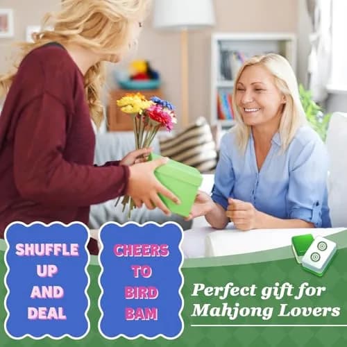 Soulchen Blue Mahjong Tile Mixer Shufflers 2-Piece Set | Practical Mahjong Accessories thumbnail 6