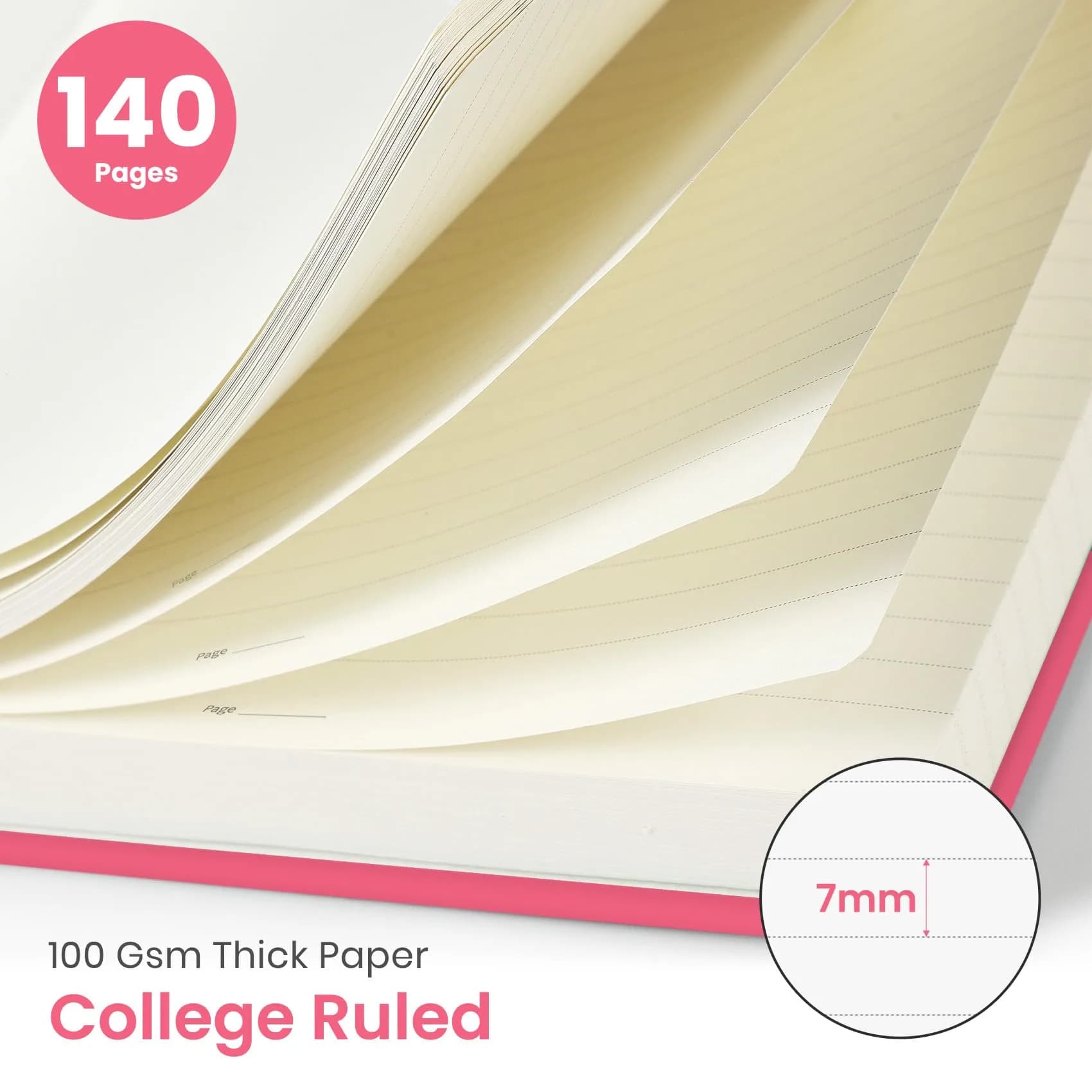 Taja Lined Spiral Journal Notebook A5 (5.7" x 7.9") | Quality Paper for Students & Professionals thumbnail 2