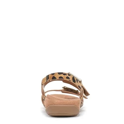 Vionic Women's Reese Sandal Tan Leopard Suede 7 M | Arch Support Comfort thumbnail 9