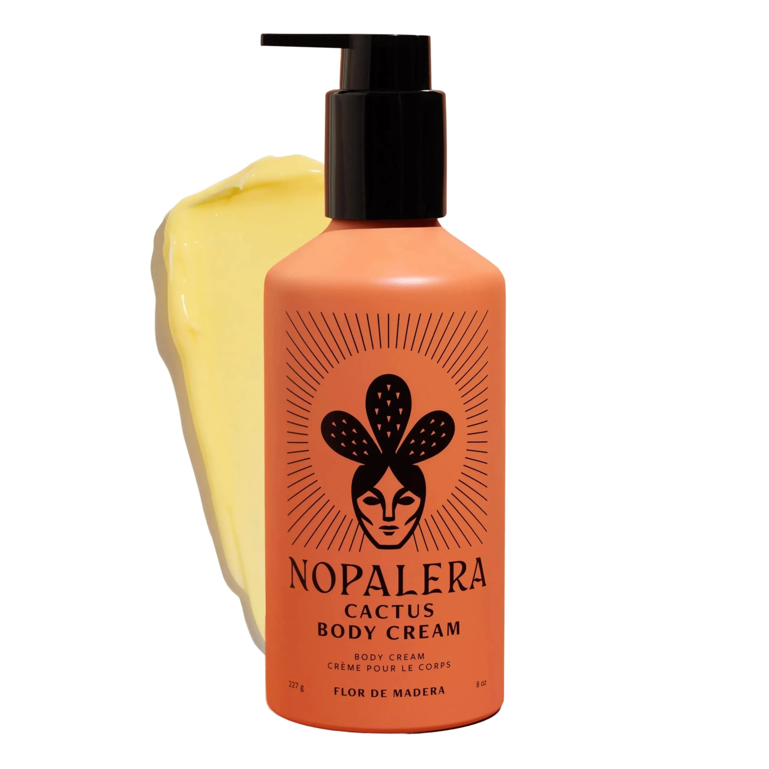 Nopalera Dulce de Cuerpo Cactus Cream Moisturizing Body Lotion 8 oz | Vegan, Prickly Pear Oil, Amber, Vanilla — Flor de Madera