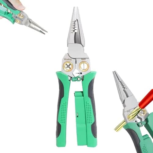 Laukowind 8 in 1 Wire Stripper with Voltage Tester | Multi-Function Electrician Tool for Safe & Efficient Wiring thumbnail 1