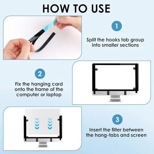 Dedoda 10 Pack Laptop Privacy Screen Adhesive Strips 220×8×0.3mm | Heat-Resistant, Easy Install, Residue-Free thumbnail 4