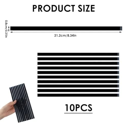Dedoda 10 Pack Laptop Privacy Screen Adhesive Strips 220×8×0.3mm | Heat-Resistant, Easy Install, Residue-Free thumbnail 2
