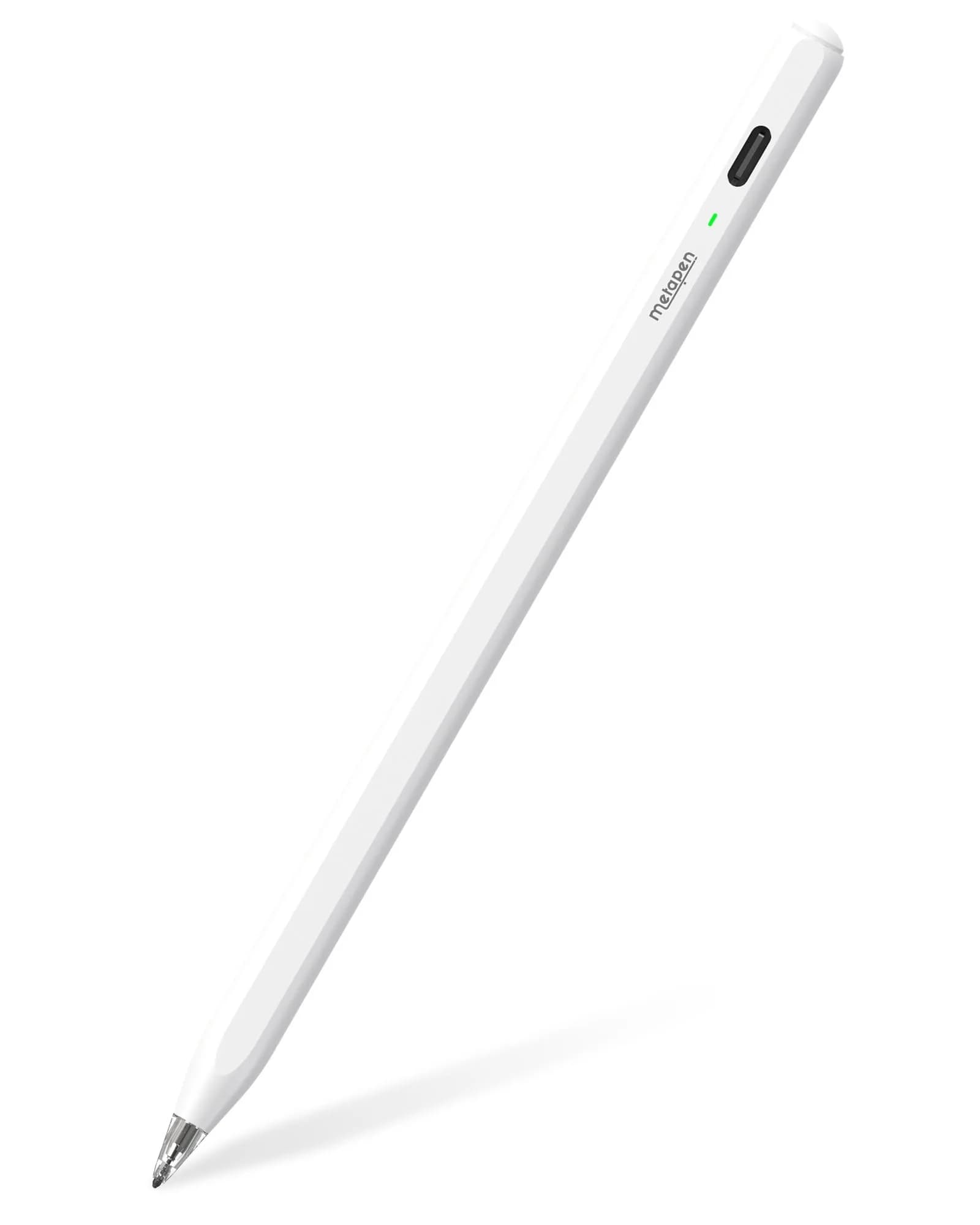 Metapen Pencil Air8 Stylus for iPad 2018-2026 | 10-Min Faster Charge, Palm Rejection, 20-Hr Battery — Ivory