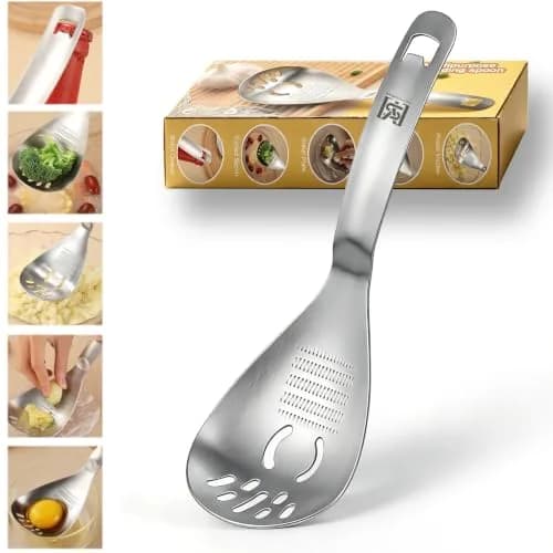 MEIYUSHENG 5 in 1 Multifunction Cooking Spoon | Stainless Steel Egg Slotted Spoon in India thumbnail 1
