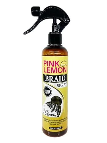 PINK LEMON Braid Spray for Hair, Moisturizing & Refreshing, 10 fl oz | Deep Moisturizer & Cool Relief for Braids thumbnail 1