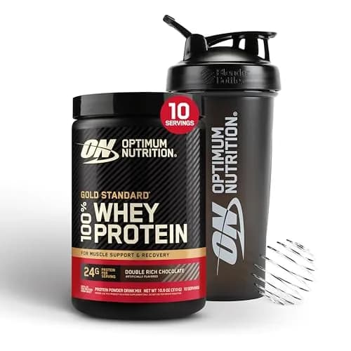 Optimum Nutrition Gold Standard 100% Whey Protein Powder Double Rich Chocolate 204g (0.68lb) | Banned Substance Tested thumbnail 1