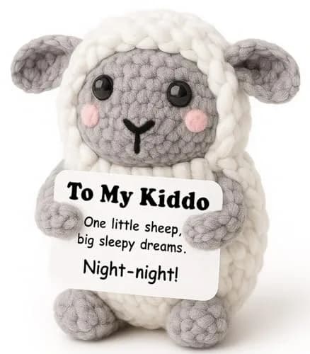 WEYON Mini Crochet Sheep Plush 8-10cm (0.3-0.4 inches) | Handmade Comfort Gift for Kids & Teens thumbnail 1
