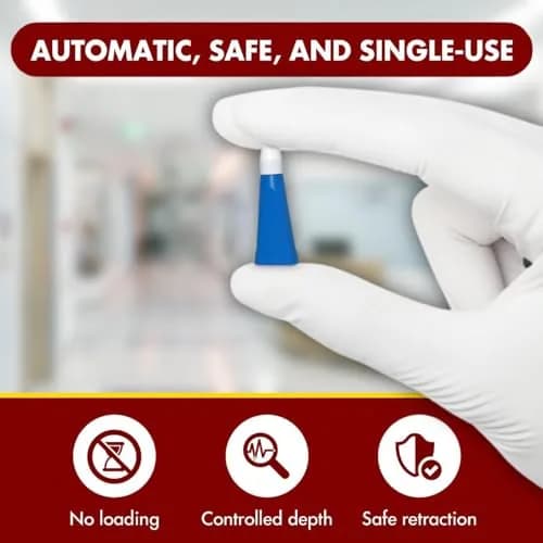 Advocate Safety Lancets 23G 2.2mm | Retractable Needle, Sterile, 100 Count thumbnail 6