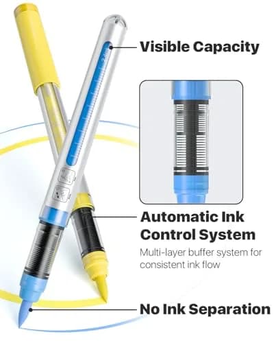 JusArt 72 Colors Acrylic Paint Markers Brush Tip, Automatic Ink Control, 1-8mm Line Size | ASTM D4236 Certified thumbnail 2