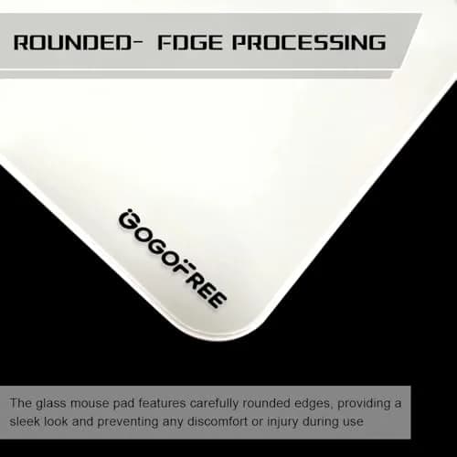WIYIXI Glass Gaming Mouse Pad 15.7'' x 11.8'' | Ultra-Smooth Micro-Etched Surface for Top Speed & Control thumbnail 5