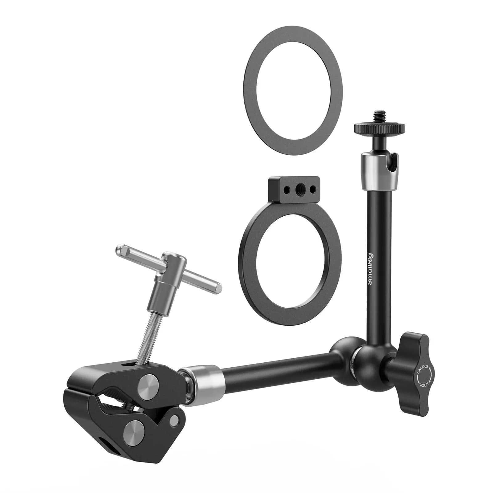 SmallRig Magnetic Magic Arm Clamp with Crab Clamp, 11" (27.7cm) | Mounts Phones, Cameras, Lights