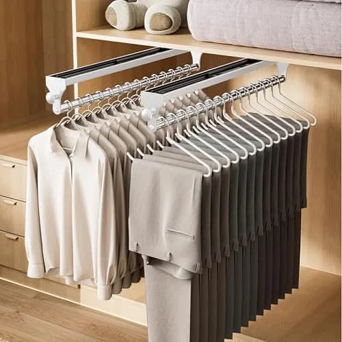 CICUFY Pull Out Closet Rod 40cm (15.7 inch) | Smooth Operation for Trousers & Coats thumbnail 7