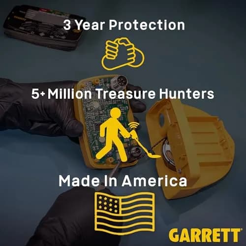 Garrett ACE 200 Metal Detector Starter Bundle Kit with Accessories | Lightweight, Waterproof Coil & 3-Year USA Warranty thumbnail 8