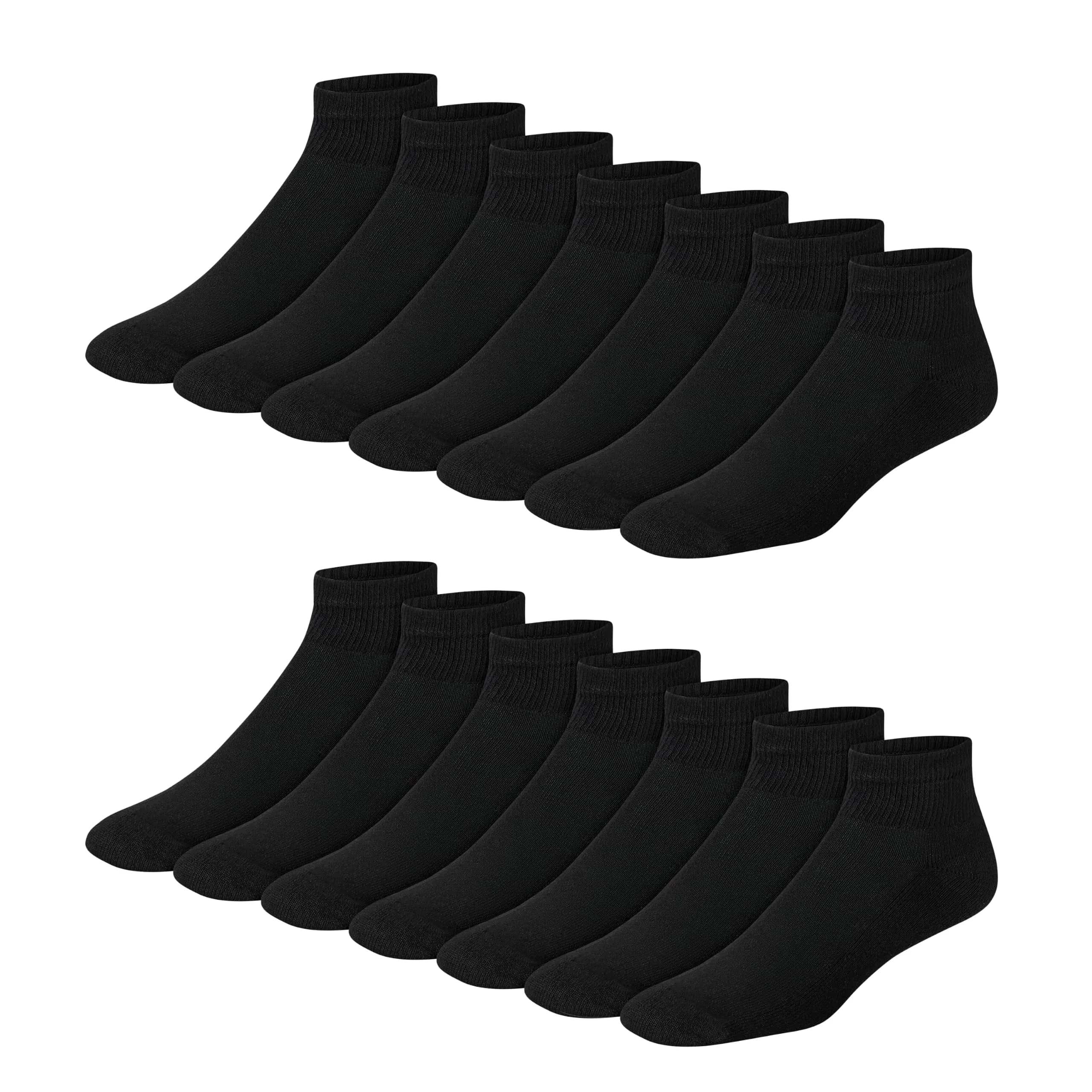 Hanes Double Tough Ankle Socks Moisture Wicking Socks 14 Pack | Durable, Cushioned & Odor-Free (70-120 chars)