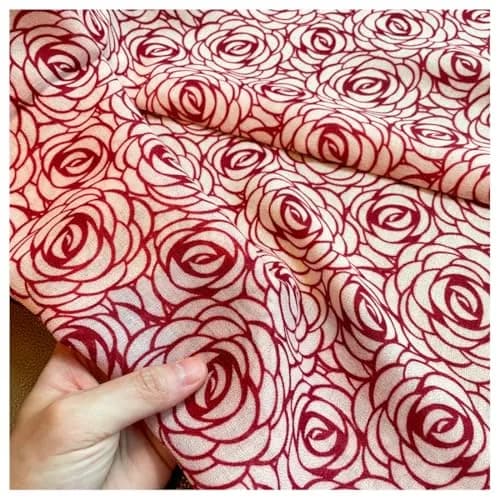 FairyCity Women's Oversized Soft Scarf Travel Shawl Wraps | Elegant Rose Pattern Linen, One Size thumbnail 5