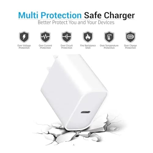 CYQAPC 5V 30W USB Type C Wall Fast Charger Adapter | Compatible with iPhone, Samsung, AirPods, iPad, Android Devices thumbnail 3