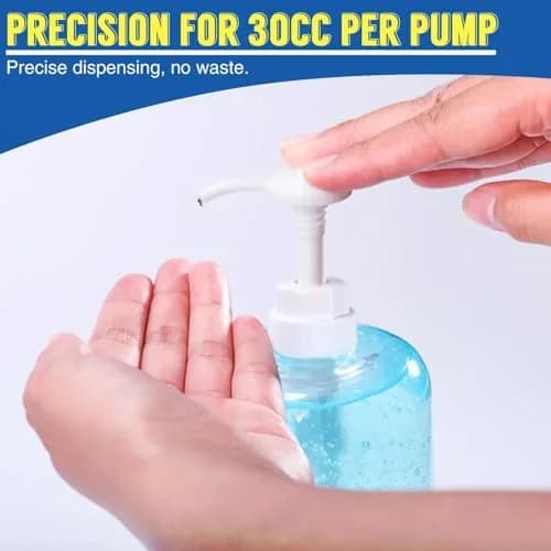 DupakSYS 12 Pack 1 oz Pump Dispenser for 5 Gallon Jugs with 50cm Extended Tube | Dispenses 30cc Per Press thumbnail 4