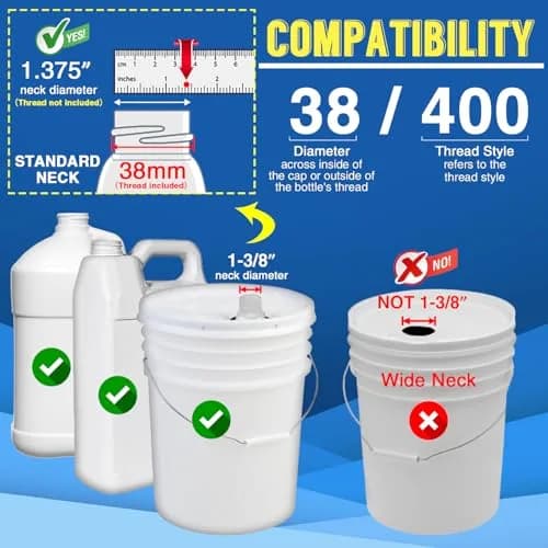 DupakSYS 12 Pack 1 oz Pump Dispenser for 5 Gallon Jugs with 50cm Extended Tube | Dispenses 30cc Per Press thumbnail 3