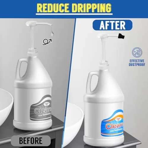 DupakSYS 4 Pack 1 oz Pump Dispenser with 50cm Extended Tube | Fits 5 Gallon Jugs thumbnail 5