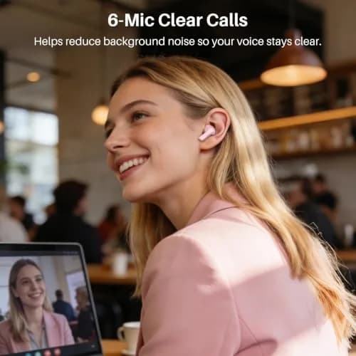 TOZO NC3 Hybrid Active Noise Cancelling Wireless Earbuds | 68H Playtime, IPX8 Waterproof, Bluetooth 5.3, Custom EQ, Clear Calls thumbnail 5