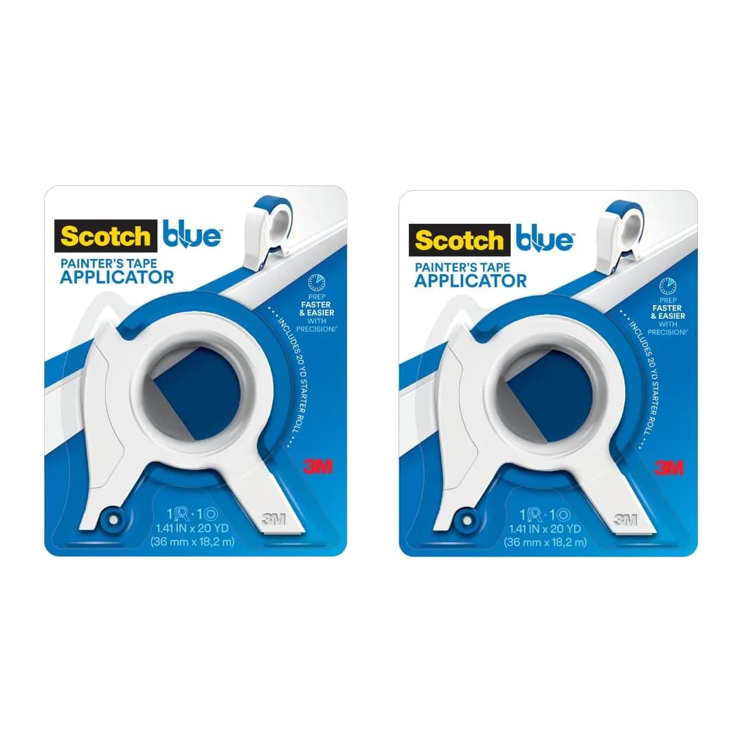 ScotchBlue Painters Tape Applicator, 1.41 Inches x 20 Yards | Precise, Easy to Use for Indoors & Outdoors — Blue
