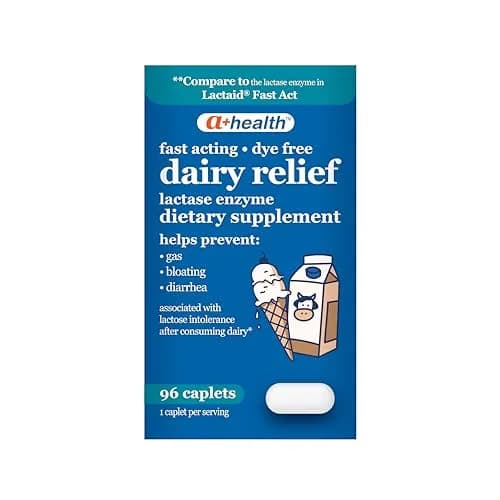 A+Health Dairy Relief Lactase Enzyme 9000 FCC | Fast-Acting Lactose Digestion Aid for Adults & Children 4+ thumbnail 7