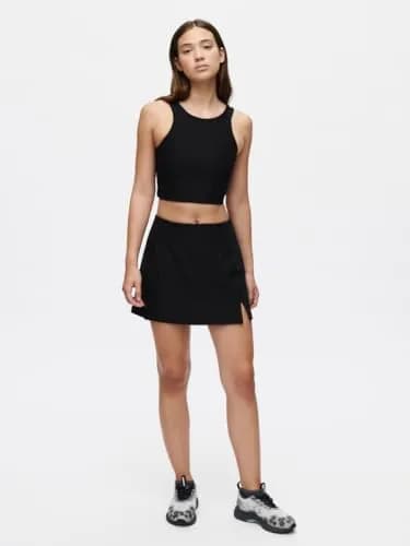 Outdoor Voices Women's Warmup 2.5" Skort Black Medium | High-Rise A-Line Athletic Skirt With Built-In Shorts Liner And Phone Pocket thumbnail 5