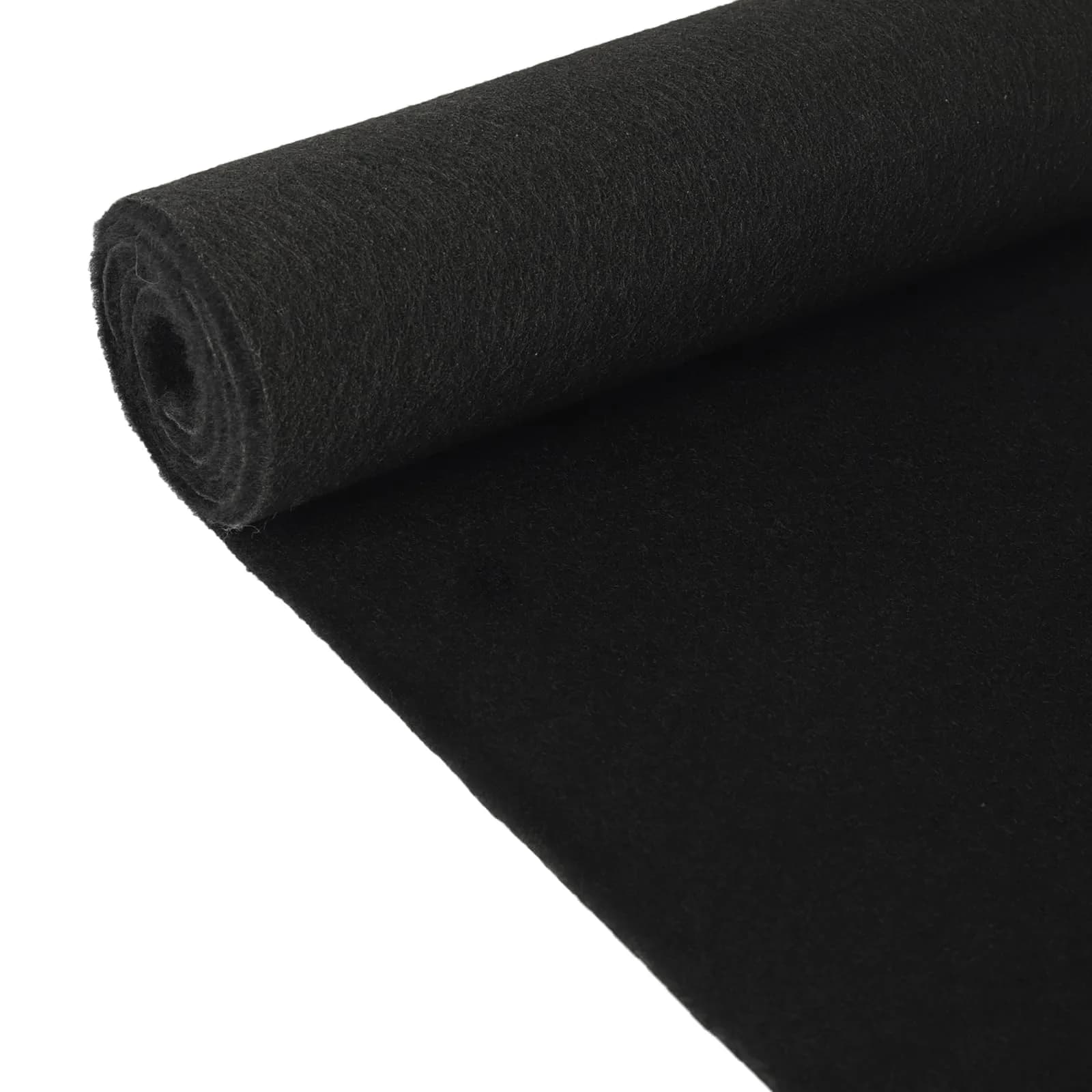KEPYDRMTF Black Underfelt Carpet for Speakers & Auto 1.2m x 1.8m | Durable Polyester Fabric — Black / 1.8*1.8m