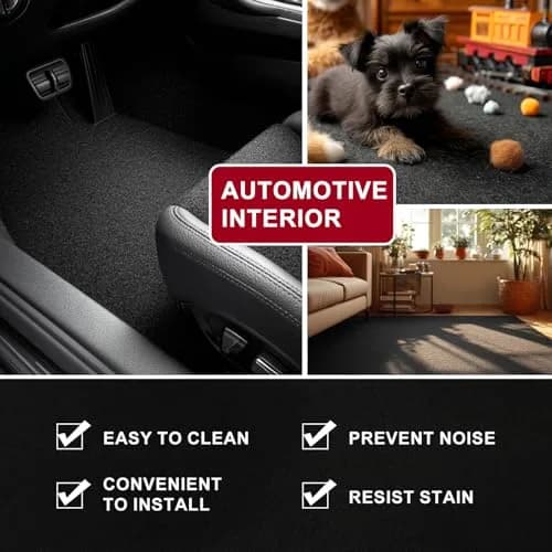 KEPYDRMTF Black Underfelt Carpet 1.8m x 1.8m | Durable Fabric for Speaker Boxes & Auto Interiors thumbnail 6