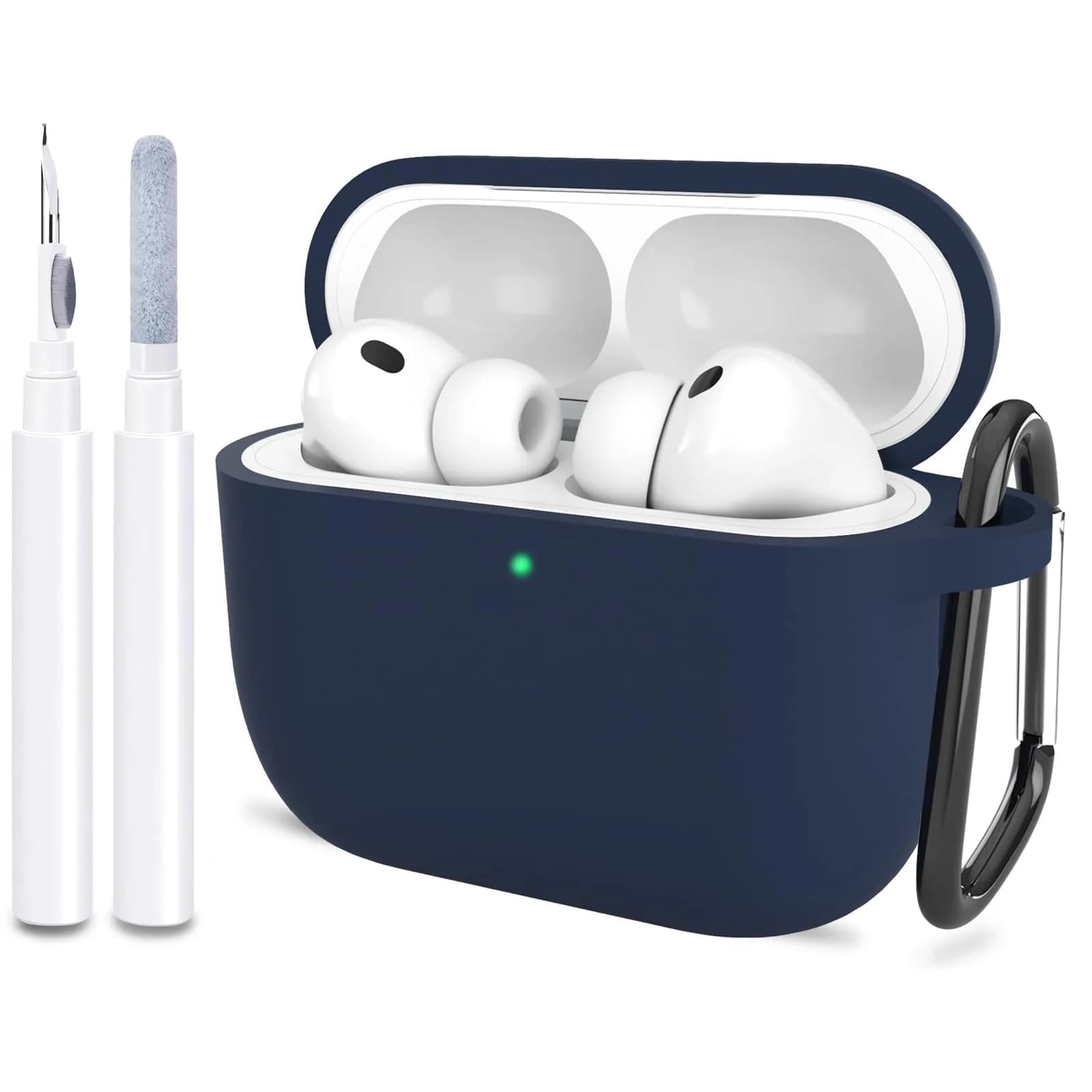 ATUAT Silicone Case for AirPods Pro 3rd Gen Midnight Blue | Full Protection & Wireless Charging — A-Midnight Blue