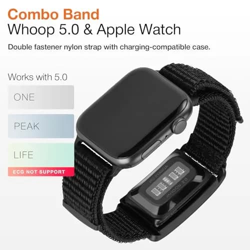 BandSmith Nylon Sport Combo Replacement Band with Case for WHOOP 5.0 & Apple Watch | Dual-Device Nylon Strap 42-49mm thumbnail 2