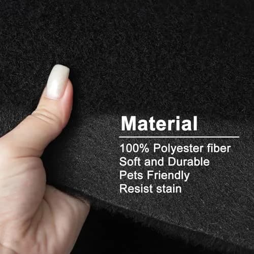 KEPYDRMTF Black Underfelt Carpet for Speakers & Auto 1.2m x 1.8m | Durable Polyester Fabric thumbnail 3