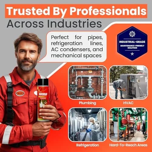 Brodi PipeWrap Spray Foam Insulation for Fittings & Valves 3-Pack | Stops Condensation & Dripping thumbnail 7
