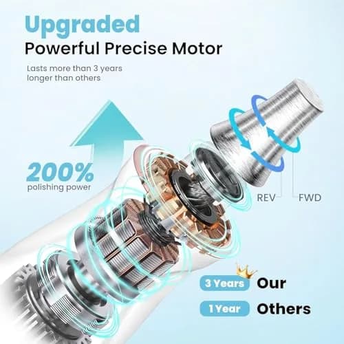 HSKAI Electric Nail File Drill Cordless 50-Piece Kit with LED Lamp | 10-Hour Battery thumbnail 5
