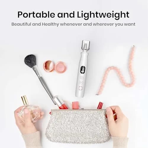 HSKAI Electric Nail File Drill Cordless 50-Piece Kit with LED Lamp | 10-Hour Battery thumbnail 8