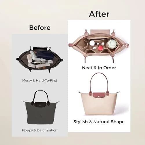 ZTUJO Premium Felt LongChamp Organizer Insert | Compatible with Longchamp Le Pliage Small & Xtra thumbnail 8