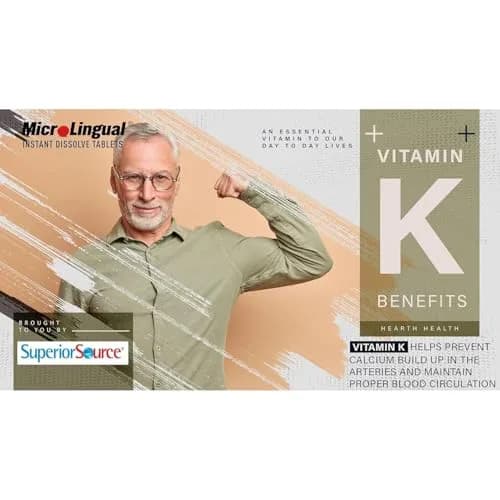 Superior Source Triple K Vitamins K1 & K2 (MK-4, MK-7) 30Ct 2 Pack | Supports Bone & Immune Health thumbnail 9
