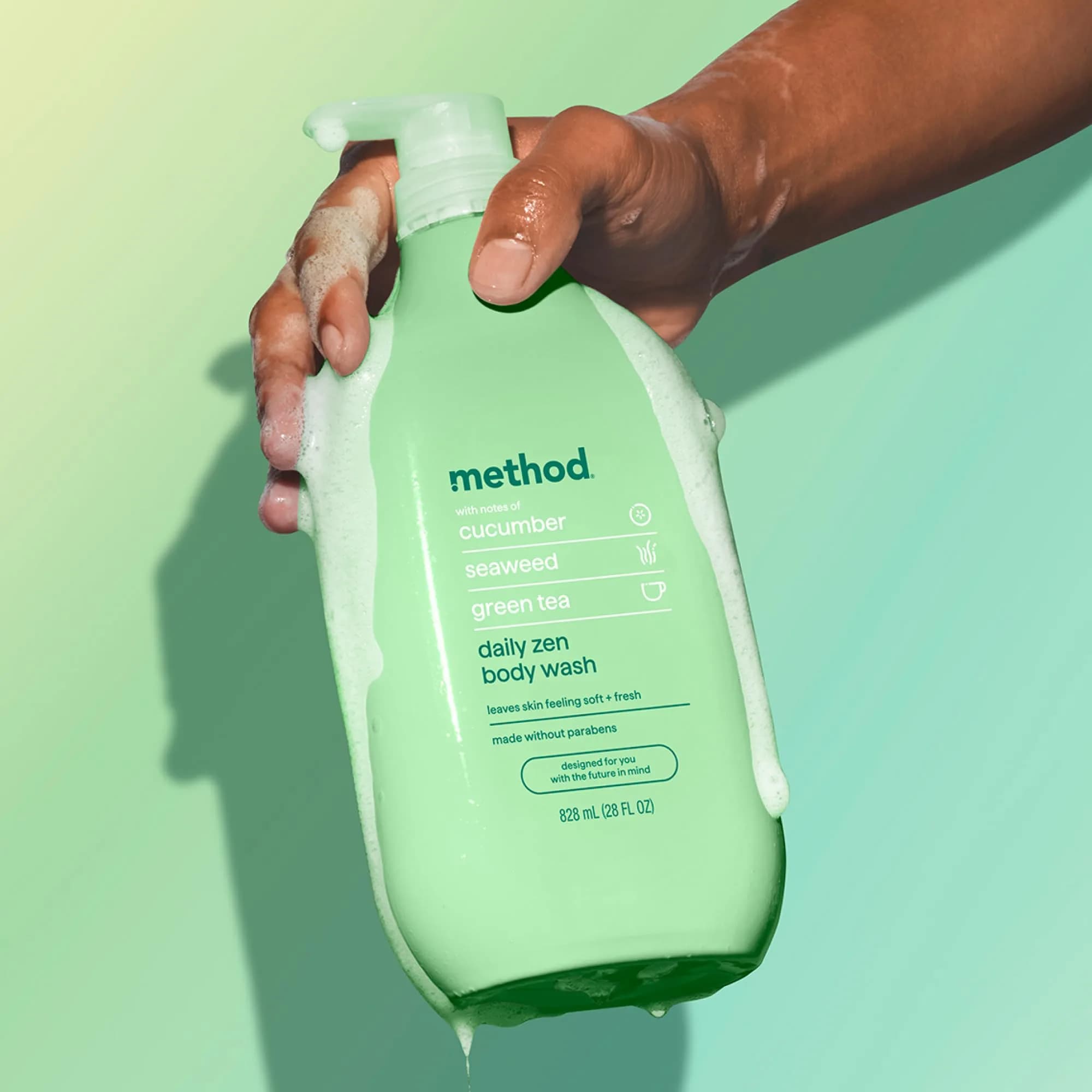 Method Daily Zen Body Wash with Cucumber, Seaweed & Green Tea, 794g (28 oz) | Moisturizing Spa Scent thumbnail 6
