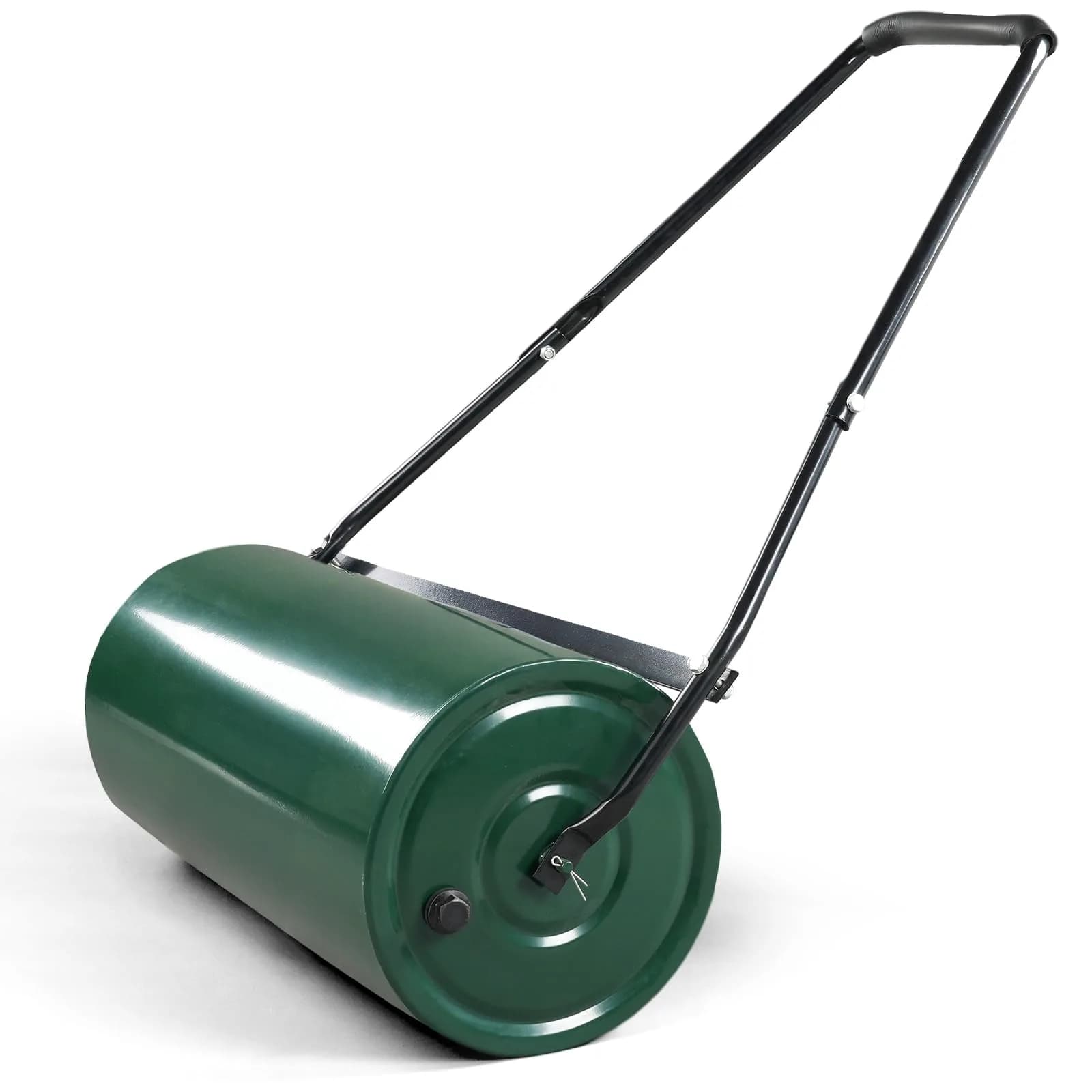 Outvita Lawn Roller, 13 Gallons, Water & Sand Filled, Green | Durable Steel, U Handle, Easy Storage — Green ＆ Black
