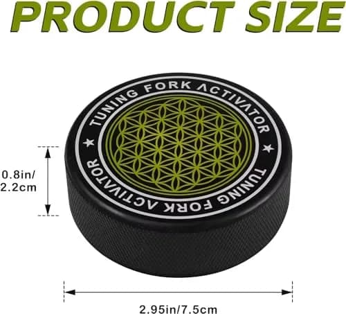 Bysameyee Universal Rubber Tuning Fork Activator with Flower of Life Pattern | 200g (0.44 lb) thumbnail 4