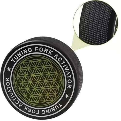 Bysameyee Universal Rubber Tuning Fork Activator with Flower of Life Pattern | 200g (0.44 lb) thumbnail 5