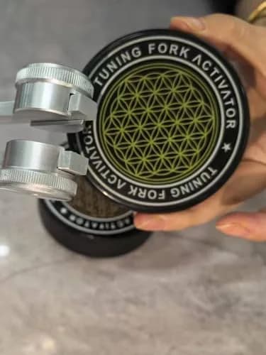Bysameyee Universal Rubber Tuning Fork Activator with Flower of Life Pattern | 200g (0.44 lb) thumbnail 6
