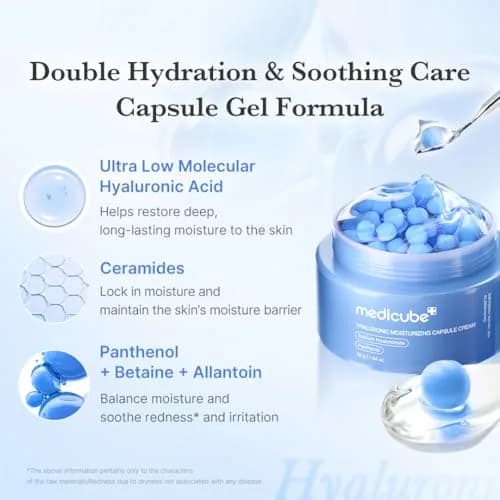 medicube Hyaluronic Acid Capsule Cream 55g (1.94 Oz) | 120H Lasting Hydration thumbnail 3