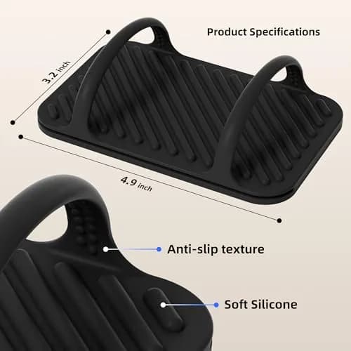 ELETIUO Universal Silicone Laptop Charger Holder, Under Desk Power Brick Mount, Black | Secure, Space-Saving, Damage-Free thumbnail 7
